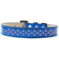 Unconditional Love Sprinkles Ice Cream Bright Pink Crystals Dog Collar, Blue - Size 18 UN2458621